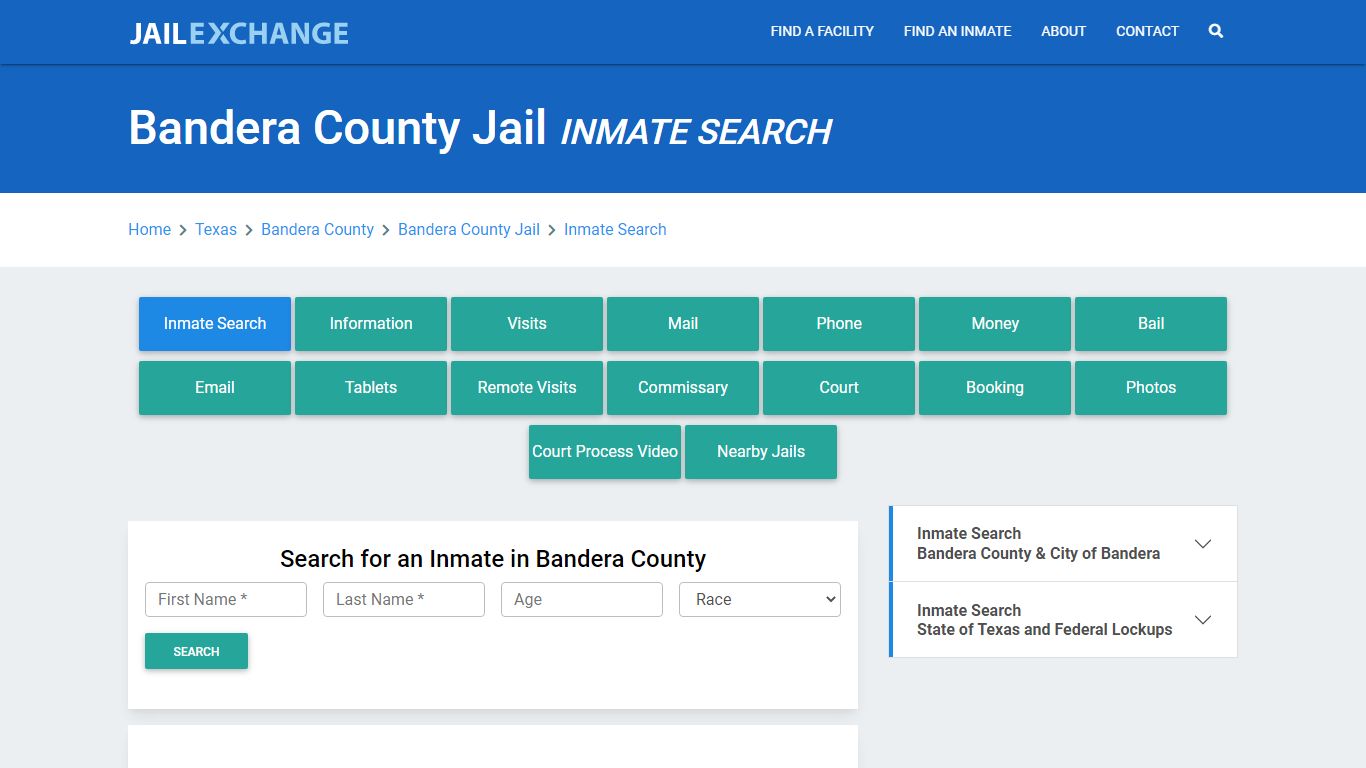 Bandera County Jail, TX Inmate Search: Roster & Mugshots